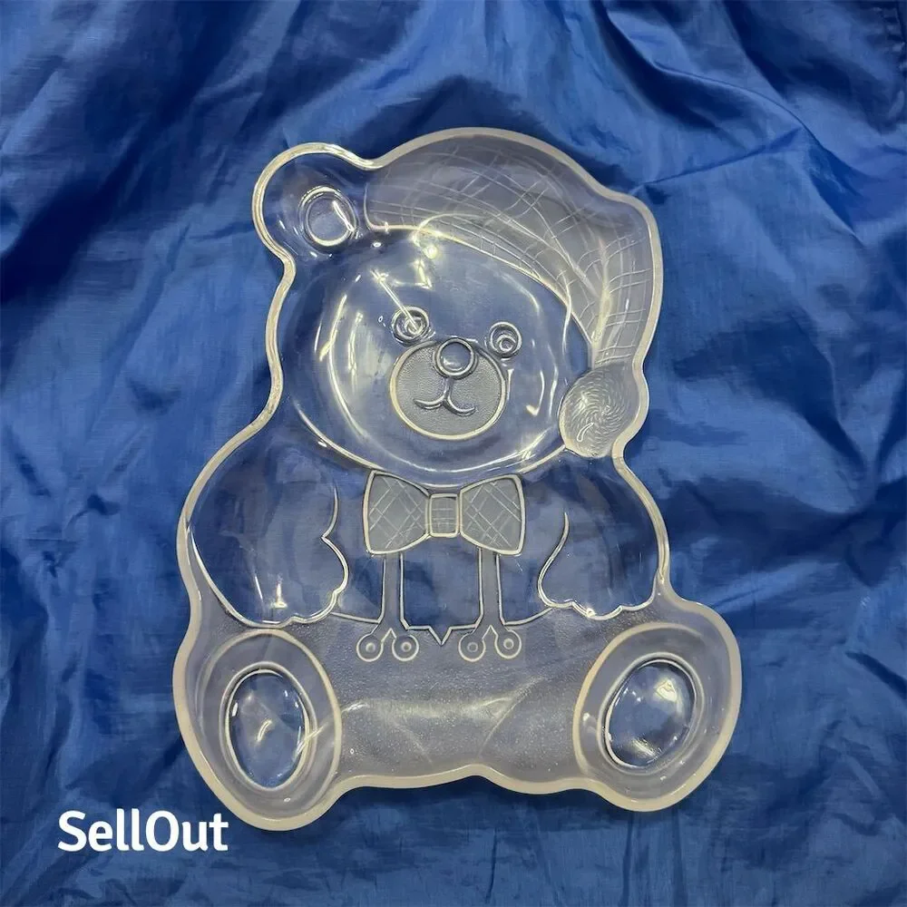 Mikasa Vintage Crystal Holiday Bear Platter 11.5